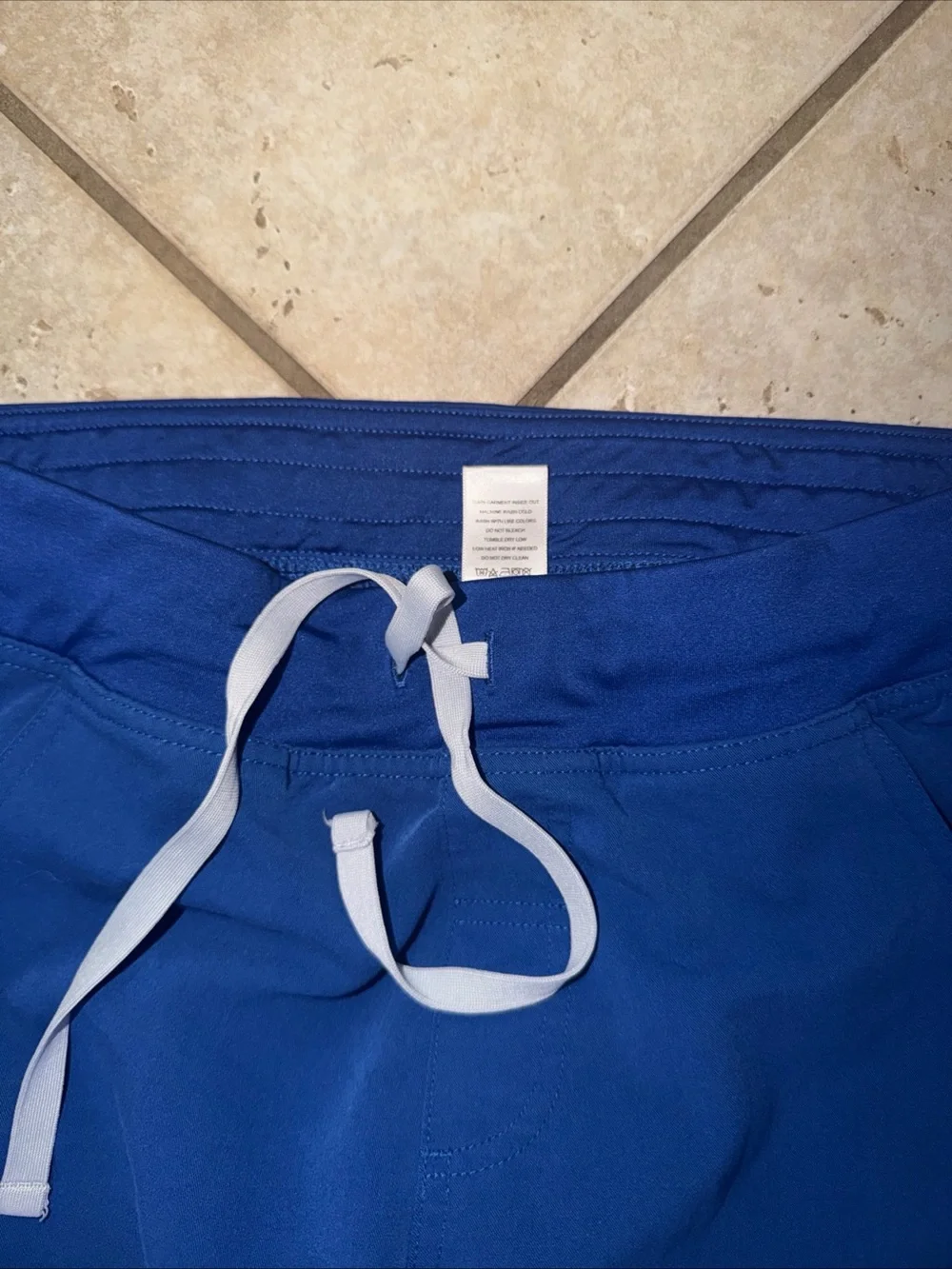 Figs Men's Blue Drawstring scrub technical Pants